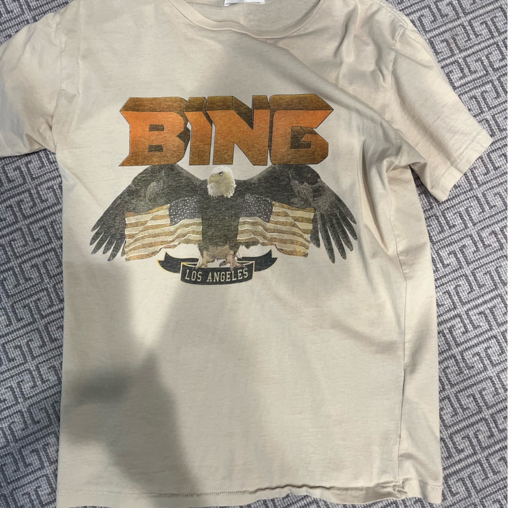 Anine Bing Bald Eagle T shirt Size Medium